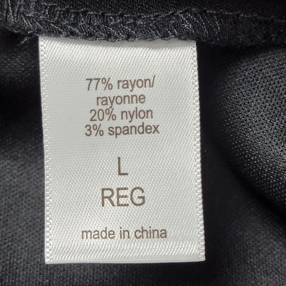 Maurices NEW Women's L Classic Black Mid Rise Bengaline Dress Trousers Pants - Picture 8 of 11